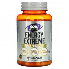 Энергетическая формула, Energy Extreme, Now Foods, Sports, 90 вегетарианских капсул