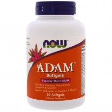 Мультивитамины для мужчин, Adam, Men's Multi, Now Foods, комплекс Адам, 90 гелевых капсул