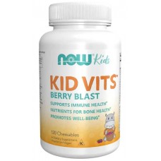 Витамины для детей, Berry Blast, Kid Vits, Now Foods, 120 жевательных таблеток