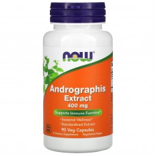 Андрографис экстракт, Andrographis, Now Foods, 400 мг, 90 вегетарианских капсул