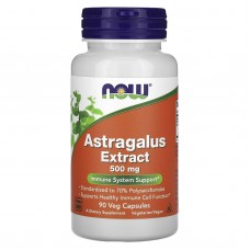 Экстракт Астрагала, Astragalus, NOW Foods, 500 мг, 90 вегетарианских капсул