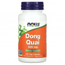 Дягиль лекарственный (Dong Quai), Now Foods, 520 мг, 100 вегетарианских капсул