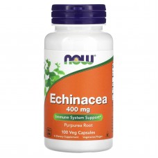 Эхинацея, Echinacea, Now Foods, 400 мг, 100 вегетарианских капсул