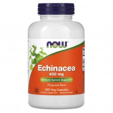 Эхинацея, Echinacea, Now Foods, 400 мг, 250 вегетарианских капсул
