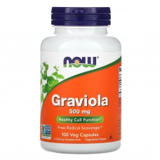 Гравиола (Graviola), Now Foods, 500 мг, 100 вегетарианских капсул