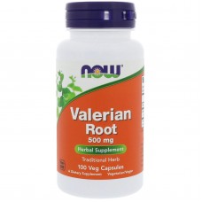 Корень Валерианы, Valerian Root, Now Foods, 500 мг, 100 вегетарианских капсул
