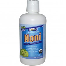 Нони, Noni SuperFruit, Now Foods, сертифицированный органический суперфрукт, 946 мл.