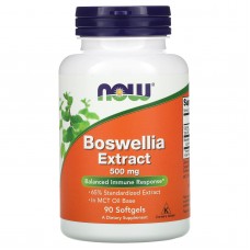 Босвеллия (Boswellia), Now Foods, экстракт, 500 мг, 90 капсул