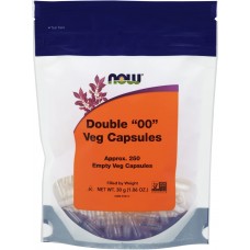 Пустые капсулы "00", Double "00"Veg Capsules, Now Foods, двойные, 250 пустых вегетарианских капсул