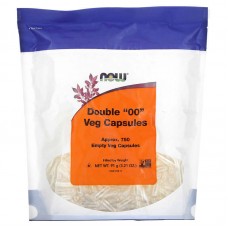 Пустые капсулы "00", Double "00"Veg Capsules, Now Foods, двойные, 750 пустых вегетарианских капсул (91 г)
