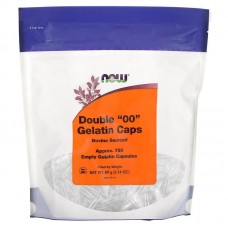 Пустые капсулы "00", Double "00" Gelatin Caps, Now Foods, 750 пустых желатиновых капсул (89 г)