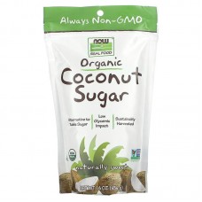 Кокосовый сахар, Coconut Sugar, NOW Foods, Real Food, органик, 454 гр