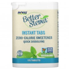 Стевия, Better Stevia, Now Foods, быстрорастворимые таблетки, 175 таблеток