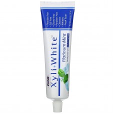 Зубная паста-гель с мятой и пищевой содой, Toothpaste Gel, Now Foods, Solutions, без фтора, 181 г