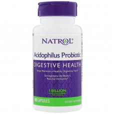 Пробиотики, Acidophilus Probiotic, Natrol, 1 млрд, 100 капсул