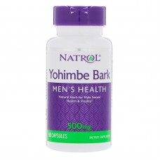 Йохимбе, Yohimbe Bark, Natrol, 500 мг, 90 капсул