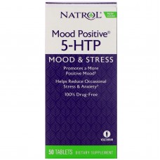 5-гидрокситриптофан (Mood Positive 5-НТР), Natrol, 50 таблеток
