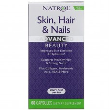 Витамины для волос, кожи и ногтей, Skin, Hair & Nails, Natrol, 60 капсул