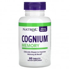 Когниум, Cognium Memory, Natrol, улучшение памяти, 60 таблеток