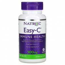 Витамин С, Easy-C, Natrol, 500 мг, 60 таблеток