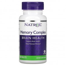 Витамины для памяти, Memory Complex, Brain Health, Natrol, 60 таблеток