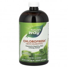 Хлорофилл, Chlorofresh, Nature's Way, жидкий, вкус мяты, 132 мг, 480 мл (132 мг на 2 столовые ложки)