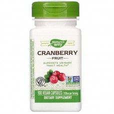 Клюква, Cranberry Fruit, Nature's Way, ягоды, 930 мг, 100 веганских капсул (465 мг на капсулу)