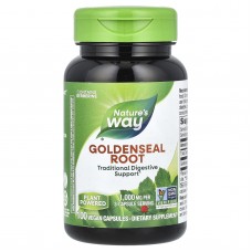 Желтокорень канадский (гидрастис), Goldenseal Root, Nature's Way, 1000 мг, 100 веганских капсул (333 мг на капсулу)