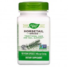 Хвощ, Horsetail Grass, Nature's Way, 440 мг, 100 веганских капсул