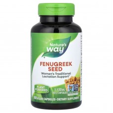 Пажитник, Fenugreek Seed, Nature's Way, семена, 1130 мг, 180 веганских капсул (565 мг на капсулу)