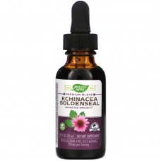 Эхинацея и гидрастис, Echinacea Goldenseal, Nature's Way, без спирта, 30 мл