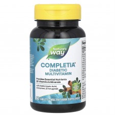 Мультивитамины без железа для диабетиков, Diabetic Complete Multi-Vitamin, Nature's Way, 60 таблеток