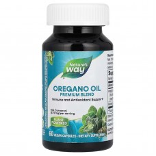 Масло орегано, Oregano Oil, Nature's Way, премиальная смесь, 60 веганских капсул