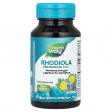 Родиола розовая, Rhodiola, Nature's Way, 250 мг, 60 веганских капсул