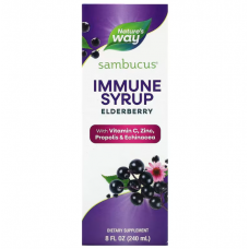 Черная бузина, поддержка иммунитета, Sambucus Immune, Nature's Way, сироп, 240 мл
