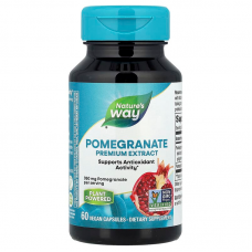 Гранат, Pomegranate, Nature's Way, стандартизированный, 350 мг, 60 капсул