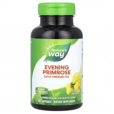 Масло примулы вечерней, Evening Primrose, Nature's Way, 1300 мг, 60 гелевых капсул