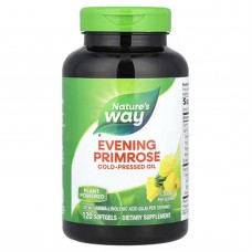 Масло примулы вечерней, Evening Primrose, Nature's Way, максимальная сила, 1300 мг, 120 гелевых капсул