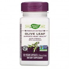 Экстракт листьев оливы, премиум, (20% олеуропеина), Olive Leaf, Nature's Way, 250 мг, 60 веганских капсул