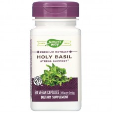 Базилик священный, Holy Basil, Nature's Way, стандартизированный, 450 мг, веганских 60 капсул