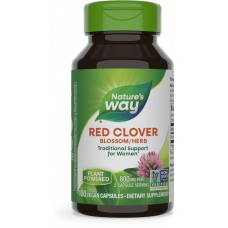 Красный клевер, Red Clover, Nature's Way, трава и цветы, 800 мг, 100 веганских капсул (400 мг в капсуле)