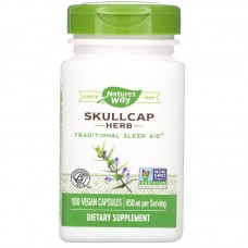 Шлёмник, Scullcap Herb, Nature's Way, 850 мг, 100 веганских капсул (425 мг в капсуле)