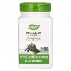 Ива, кора, Willow Bark, Nature's Way, 680 мг, 100 веганских капсул (340 мг на капсулу)