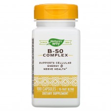 Витамин В-50 (комплекс), B-50 Complex, Nature's Way, 100 капсул