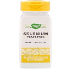 Селен, Selenium, Nature's Way, 200 мкг, 100 капсул