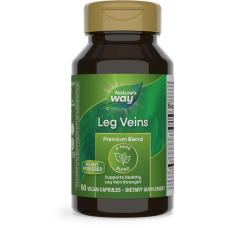 Поддержки здоровой силы вен ног, Leg Veins, Nature's Way, премиум-смесь, 60 вегетарианских капсул