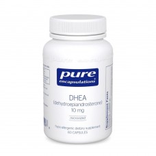 ДГЭА, DHEA, Pure Encapsulations, поддержка иммунитета, сжигания жира, гормонального баланса и эмоционального благополучия, 10 мг, 60 капсул