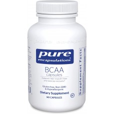 BCAA, Pure Encapsulations, поддержка мышечной функции во время упражнений, 90 капсул