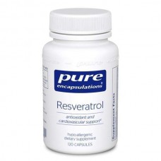 Ресвератрол, Resveratrol, Pure Encapsulations, для антиоксидантной и сердечно-сосудистой поддержки, 120 капсул