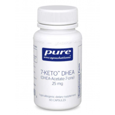 7-Кето Дегидроэпиандростерон, 7-Keto DHEA, Pure Encapsulations, для поддержки термогенеза и здорового организма, 25 мг, 60 капсул